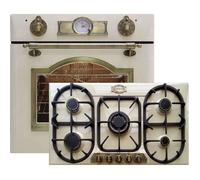 Cuisinière encastrable Kaiser Empire Ensemble four et plaque encastrables ivoire rétro Four gaz 60cm EG 6345+KG 9325 plaque gaz 90cm