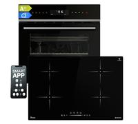 Cuisinieré: four encastrable de 60 cm EB8319PHC + table à induction de 77 cm IH87704RL | Fonction pizza | Convection | Air chaud | SET8319PHCIH877RL