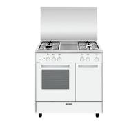 Glem Cuisinière gaz 49l 4 feux blanc - ga85pmwh