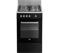 Beko Cuisinière gaz FSG52010GBC – 65 L, 4 feux, Noir