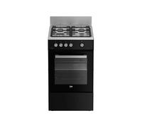Beko Cuisinière gaz FSG52010GBC – 65 L, 4 feux, Noir