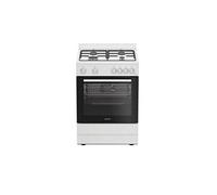 Indesit – Cuisinière gaz I6G5KCW – 72 L, 4 feux – Blanc