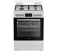 Cuisinière gaz 72l 4 feux blanc Whirlpool W6G8LCW Blanc