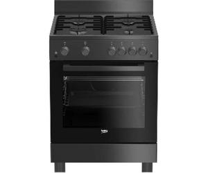 Cuisinière gaz BEKO FBG62030GACT 60 cm 4 feux four gaz 75L anthracite