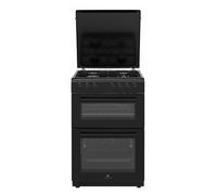 CUISINIERE GAZ CONTINENTAL EDISON CEDF6060B1 - 4 FEUX - NOIR - L60 XP60 X H90 CM