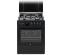 Cuisiniere gaz CONTINENTAL EDISON CECG60FCB1 - 4 feux - L59,8 x P61 xH83cm- Noir