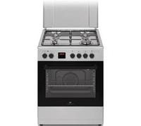 Cuisiniere gaz CONTINENTAL EDISON CECG60FCS1 - 4 feux - L59,8 x P61 xH83cm- Silver