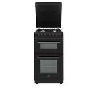 CUISINIERE GAZ CONTINENTAL EDISON CEDF5060B3 - 4 FEUX - NOIR - L50 XP60 X H90 CM