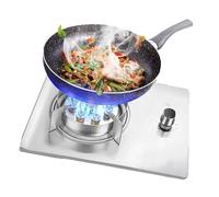 Cuisiniere Gaz, Cuisinière À Gaz À Port Unique, Poêle À Frire À Anneau De Feu De Table À Gaz Encastrée Fierce Fire Stove 7KW, Réchaud De Camping En Acier Inoxydable Avec Protection(NG)