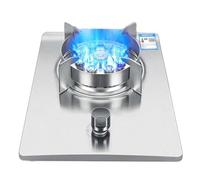 Cuisiniere Gaz, Cuisinière À Gaz À Port Unique, Poêle À Frire À Anneau De Feu De Table À Gaz Encastrée Fierce Fire Stove 7KW, Réchaud De Camping en Acier Inoxydable avec Protection(NG)