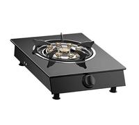 Cuisiniere Gaz, Cuisinière À Gaz Portable D'intérieur - Table De Cuisson À Gaz À Brûleur Unique, Cuisinière De Camping En Verre Trempé, Pour Caravane, Table De Cuisson Autonome Noire(B-4.2KW,NG)