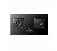 Cuisiniere Gaz Double - Verre Trempé Cuisiniere, Cuisinières à gaz table et encastrées, cuisinière à gaz intelligente à minuterie 180 minutes, cuisinière à gaz à grand panneau 760 mm(LPG(20Y)-4.5Kw)
