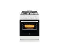 Cuisinière Gaz Electrolux LKK620010W Blanc 4 Brûleurs 57L Multifonction