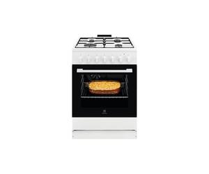 Cuisinière Gaz Electrolux LKK620010W Blanc 4 Brûleurs 57L Multifonction