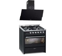 Cuisinière gaz pose libre 60 cm GURARI GCH E 610 BL+GCH 268 BL 6 PRIME - Four électrique 60 L - Inox - 8 modes de cuisson