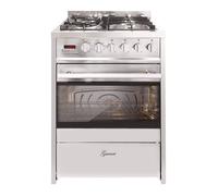 Cuisinière gaz pose libre 90 cm Gurari GCH E 610 X en acier inoxydable 90 cm Range Coocker 60 L - 4 foyers à gaz