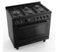 Cuisinière gaz pose libre 90 cm GURARI GCH E 818 BL - Four multifonction 126 L - 5 brûleurs (Wok 4 kW) - Air Fry