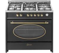Cuisinière à gaz - GURARI - GCH E 914 Bl r - Rétro - 90 cm - Four électrique multifonction
