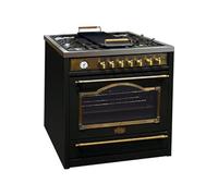 Cuisinière gaz pose libre 90 cm Kaiser HGE 93555 Style retro • Four électrique multifunction • 5 brûleurs Wok