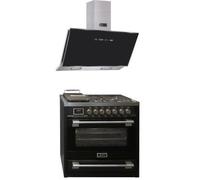 Cuisinière gaz pose libre 90 cm Kaiser HGE 93505 S - 5 foyers - Four électrique multifonctions