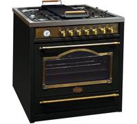 Cuisinière gaz pose libre 90 cm Kaiser HGE 93555 Style retro • Four électrique multifunction • 5 brûleurs Wok