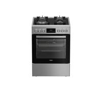 Whirlpool Cuisinière gaz pose libre W6G8LCSWXF 60 cm inox 4 foyers four multifonction