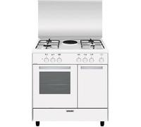 Cuisinière Glem AR856EX - Blanc - Combi - Rotatif - Moyenne