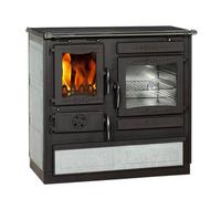 Cuisinière Globe Fire Alhena - tuyau de fumée droite - Serpentine