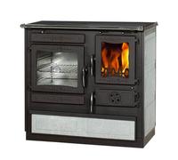 Cuisinière Globe Fire Alhena - tuyau de fumée gauche - Serpentine