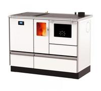 Cuisinière Granulés avec four Chauffage (4,8 kW) + Bouilleur (15,2 kW) Sannover 20 kW Blanc