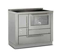 Cuisinière Greithwald Öko Power 100 acier inox place en acier à droite au-dessus