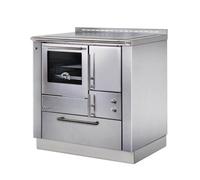 Cuisinière Greithwald Öko Power 80 acier inox à gauche arrière place en acier