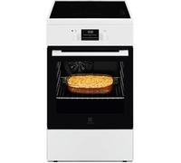 Electrolux Cuisinière à induction EKI564224W 58 L SteamBake 3 zones Catalyse Blanche