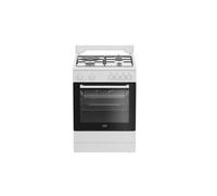 Cuisinière mixte 73l 4 feux blanc Beko FBS63121WD Blanc G