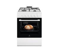 Cuisinière Mixte gaz/électrique 4 foyers 60x60 Multifonction ELECTROLUX - LKM624022W