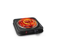Cuisinière Mixte Noir Minuterie Acier 1000W