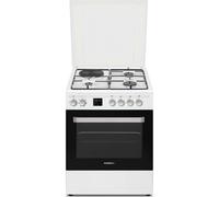 Cuisinière mixte Rosières RGE660CMW/E blanche