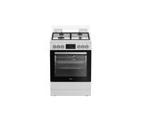 Cuisinière mixte Whirlpool W6G8LCW 60 cm 4 feux gaz + four 72 L Blanc