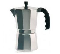 Orbegozo KF 1200, machine à café italienne, 12 tasses, poignée ergonomique, convient aux cuisinières à gaz, électriques et vitrocéramiques, aluminium, soupape de sécurité