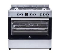 Cuisinière piano four multifonctions catalyse - CONTINENTAL EDISON - CECP9060IXDD - 95 L - Affichage digital - L90 x H 85 cm - Inox