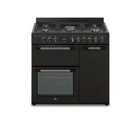 Cuisiniere piano gaz 3 fours électriques CONTINENTAL EDISON CECP903FB - 5 feux - Noir - Largeur 90 cm