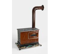 Cuisinière/Poêle à Bois avec Grand Four, Plaque en Fonte et Corps Émaillé, Chauffage et Cuisson en intérieur et extérieur avec accessoires - LPP ZIBAR