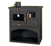 Cuisinière Poêle à bois Four Tube de fumée à gauche Prity 1P34 10,1kw Eco Design