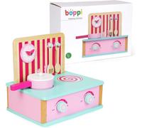 Cuisinière Pour Table En Bois Jeu D'Imitation Cuisinière Plaque De Cuisson Pour Enfants Avec Ustensiles De Cuisine Accessoires De Jeu Et Casseroles 3 Ans Et Plus
