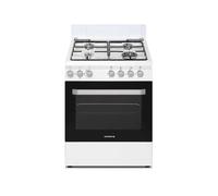 Rosières Cuisinière Prodige RGG663CSW/E 60 cm 4 feux Four gaz Catalyse Blanc