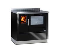 Cuisinière Tyrola TR_A 90 Black glossy / Black Senotherm avec fenêtre de visualisation - RA right top