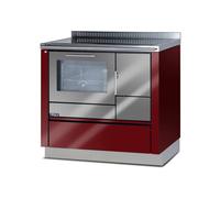 Cuisinière Tyrola TR_A 90 Bordeaux / acier inoxydable - RA côté gauche