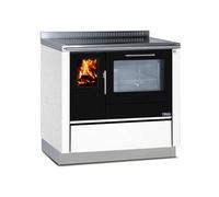 Cuisinière Tyrola TR_A 90 Sandstone / Black Senotherm avec fenêtre de visualisation - RA right top