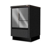 Cuisinière Tyrola TR_B 55 anthracite / acier inoxydable - RA gauche top