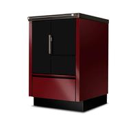 Cuisinière Tyrola TR_B 55 Bordeaux / Black Senotherm - RA côté gauche